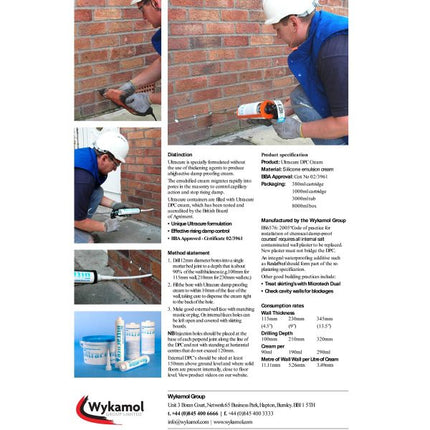 Wykamol Ultracure Damp Proof Complete Kit (8 x 380ml)